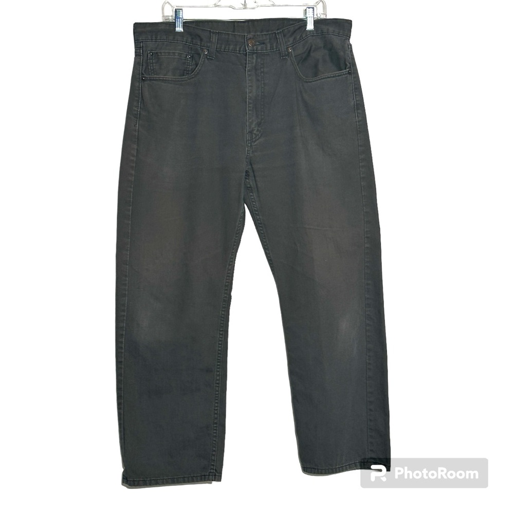 Mens Levis 505 Regular Fit Jeans Gray Straight Leg -  38x29 see measurements